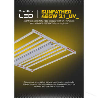 LED Sunpro SUNFATHER 465W - 3.1 µmol/J