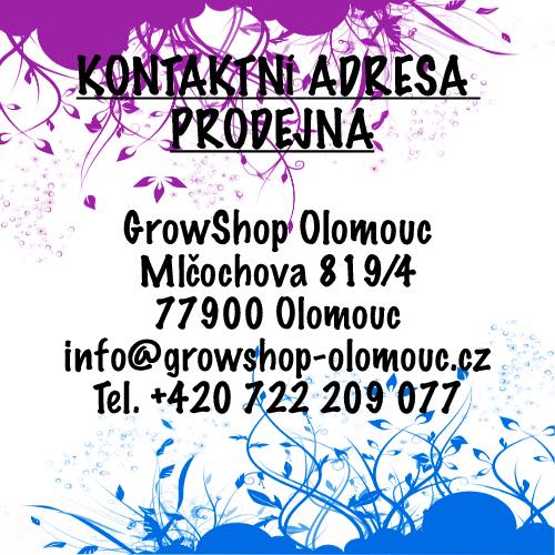 Kamenná prodejna Growshop Olomouc